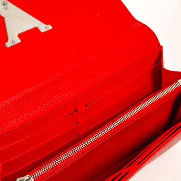 Louis Vuitton Capucines Rubis Taurillon Leather Continental Wallet - Picture 8 of 10